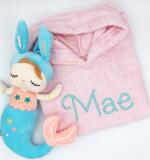 Badstoffen Kinderponcho met naam